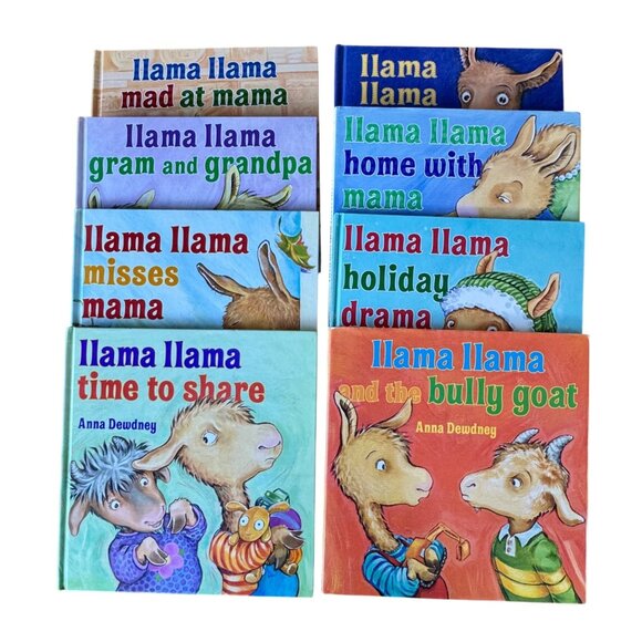 Anna Dewdney Other - LLAMA LLAMA RED PAJAMA Book Bundle Set of 8 Hardcover Picture Books Anna Dewdney